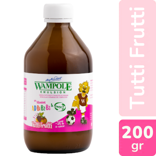 WAMPOLE EMULSION SABOR TUTTI FRUTTI 200ML